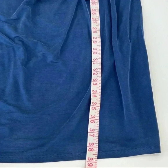 Anthropologie Dolan Blue Sanibel Tie-Waist Stretchy Sheath Dress L - Picture 8 of 11